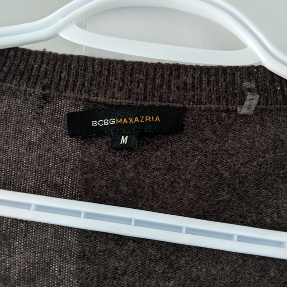 BCBG MAXAZRIA Angora Wool Brown Cardigan - Picture 6 of 7
